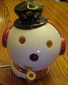 Snowman  head TV lamp