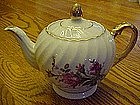Vintage moss rose tea pot