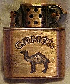 Camel brushed copper lighter