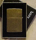 Zippo XI  brass lighter, original box with guarantee