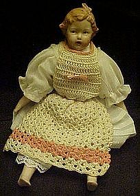 Little bisque doll, Marked Germany on head.