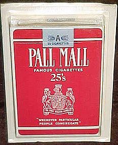 Vintage Pall Mall 25's playing cards mint in packaging
