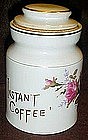 Moss rose instant coffee jar / cannister