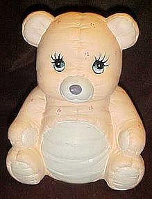 Calico bear  ceramic cookie jar