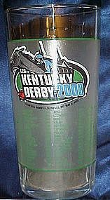 Kentucky Derby souvenir julep drinking glass, year 2000