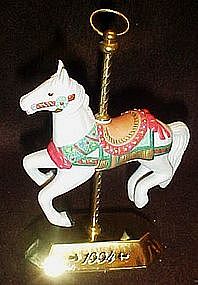 Hallmark 1994 carousel horse ornament by Tobin Fraley