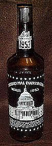 1953 Presidential inauguration souvenir bottle