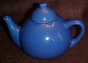 Small cobalt china teapot, personal size, Hall?