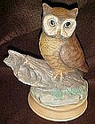 Large 10 1/4"  ceramic owl figurine