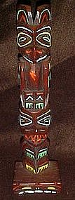 Souvenir  wood Thunderbird totem pole, Alaska