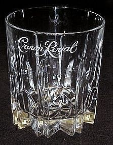 Crown Royal logo crystal rocks whiskey  glasses