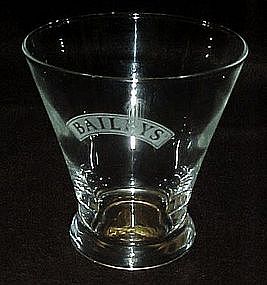 Baileys crystal glass advertising whiskey glasses