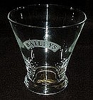 Baileys crystal glass advertising whiskey glasses