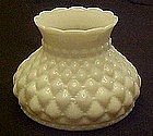 Diamond quilted milk glass replacement lamp shade.