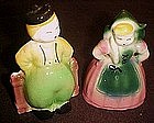 McMaster pottery dutch boy and girl planters, scarce