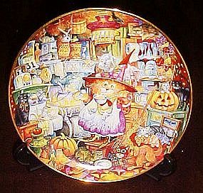 Bill Bell Scaredy Cats,  collector plate, box & coa