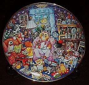 Bill Bell, Purfect Mom collector plate, box & coa