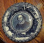 Rowland & Marsellus Flow blue Shakespeare plate