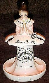 Enesco Prayer lady spoon Storage, kitchen prayer