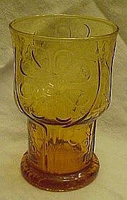 Libby country garden amber juice tumblers 4"