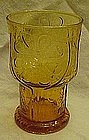 Libby country garden amber juice tumblers 4"