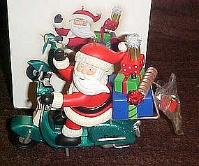 Hallmark Keepsake ornament, Santas Scooter, Magic