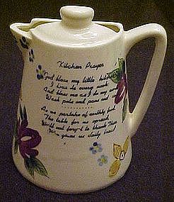 Kitchen prayer coffee pot wall pocket