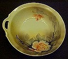 Noritake hand painted dish with pink roses