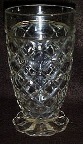 Anchor Hocking Waterford Waffle footed tumbler