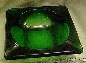 Anchor Hocking large forest green ashtray