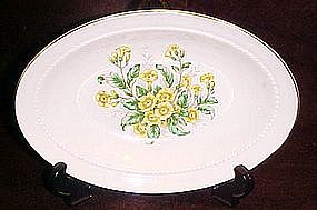 Vintage Buttercups pattern oval vegetable bowl