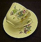 Bone china cup and saucer, wildflowers, Baum Brothers