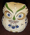 Two faced  Mexican owl figurine