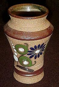 Souvenir  hand painted pottery vase, Mazatlan Mexico