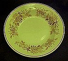 Walker Restaurant rimmed soup bowl, red flower transfer