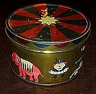 Vintage Decoware circus tin, big top, clown and animals