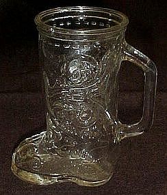 Glass boot  drinking mug