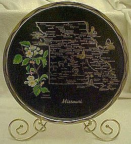 Metal souvenir state tray, Missouri, all nice