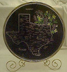 Metal souvenir state tray, Texas, all nice
