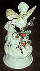Musical  doves porcelain figurine, plays silent night