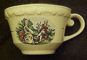 Colonial couple style cups, marked Lofisa