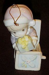 Precious Moments jack in the box porcelain ornament