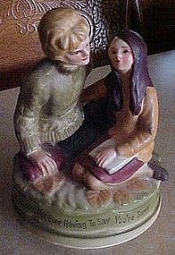 Musical figurine, Love means never having to say.......