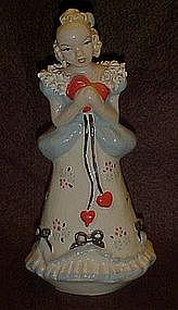 Vintage California pottery February lady, by Ynez