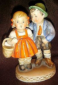 Hummel look boy and girl figurine, by Harvan  Japan