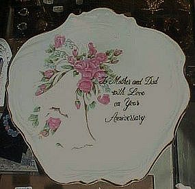 Mother and Dad Anniversary plate