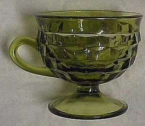 Colony Whitehall footed cup, avocado green