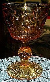 Amber  / gold Manhattan wine goblet