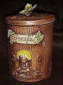 Treasure craft butterflies and boy cookie jar