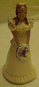 Vintage pottery girl figurine Eloise, by Ynez